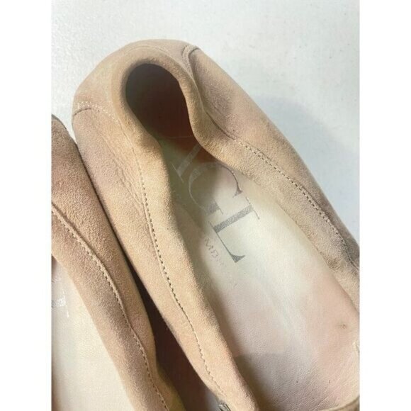 AGL Attilio Giusti Leombruni Buckle Moccasin Tan Suede Loafer Flat EU 38.5 US 6 - Picture 7 of 8